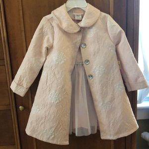 NWT Girls 3t pink jacket and dress set